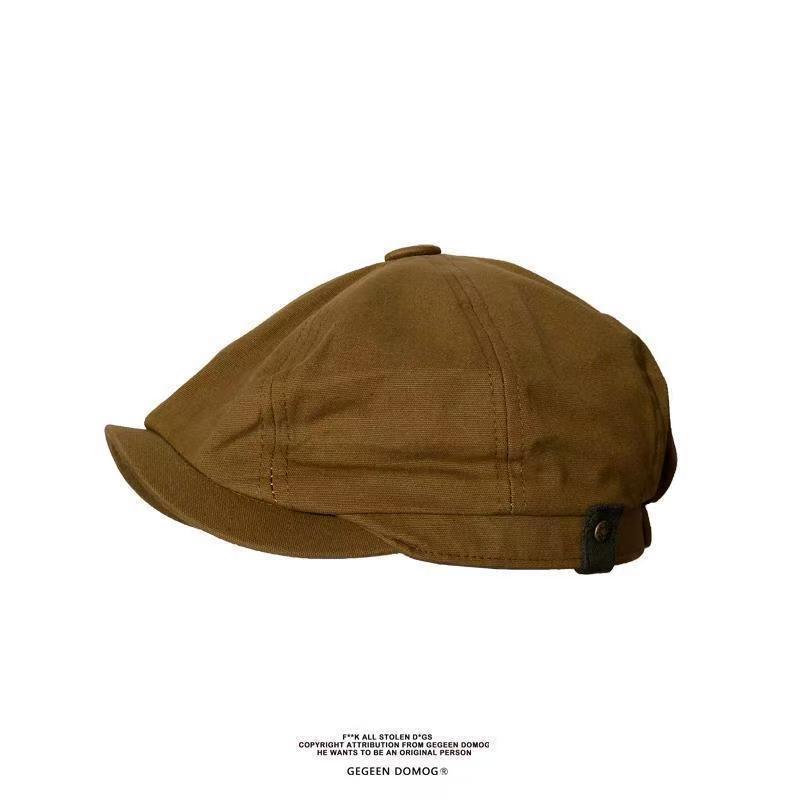 British octagonal men's artistic casual duck tongue newspaper, children's hat, spring and autumn beret, painter's hat_voghion.com