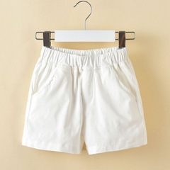 白色短褲兒童女童棉夏季新款色休閒百搭中大童透氣時尚外穿潮
