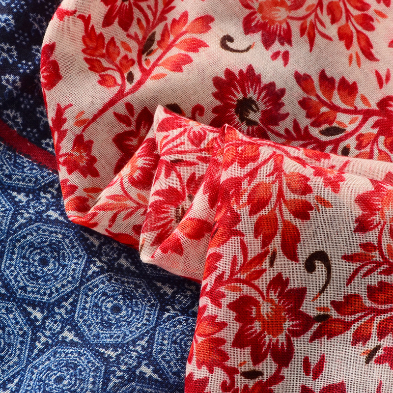 2023 nuevo estilo étnico bufanda viajes protector solar Toalla de playa al aire libre de doble uso aire acondicionado chal de algodón y lino sensación bufanda