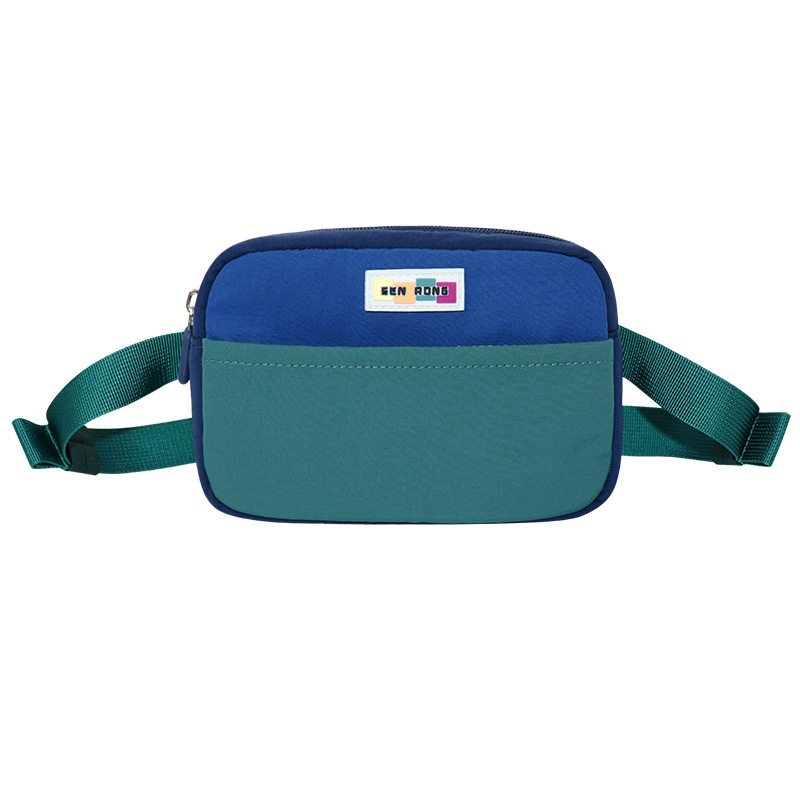 Amazon's New Children's Waist Bag, Boys and Girls Coin Purse, Fashionable Contrasting Color Crossbody Bag, Simple Personalized Accessory Bag