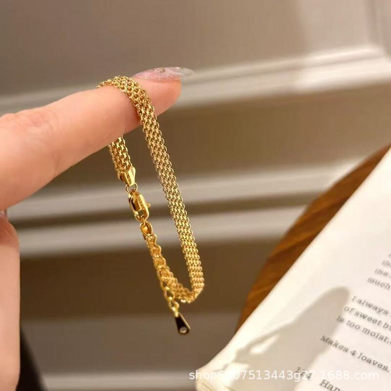 Italian Accessible Luxury Milanese Watch Strap Bracelet Vintage Retro Simple Niche Design Ribbon Bracelet