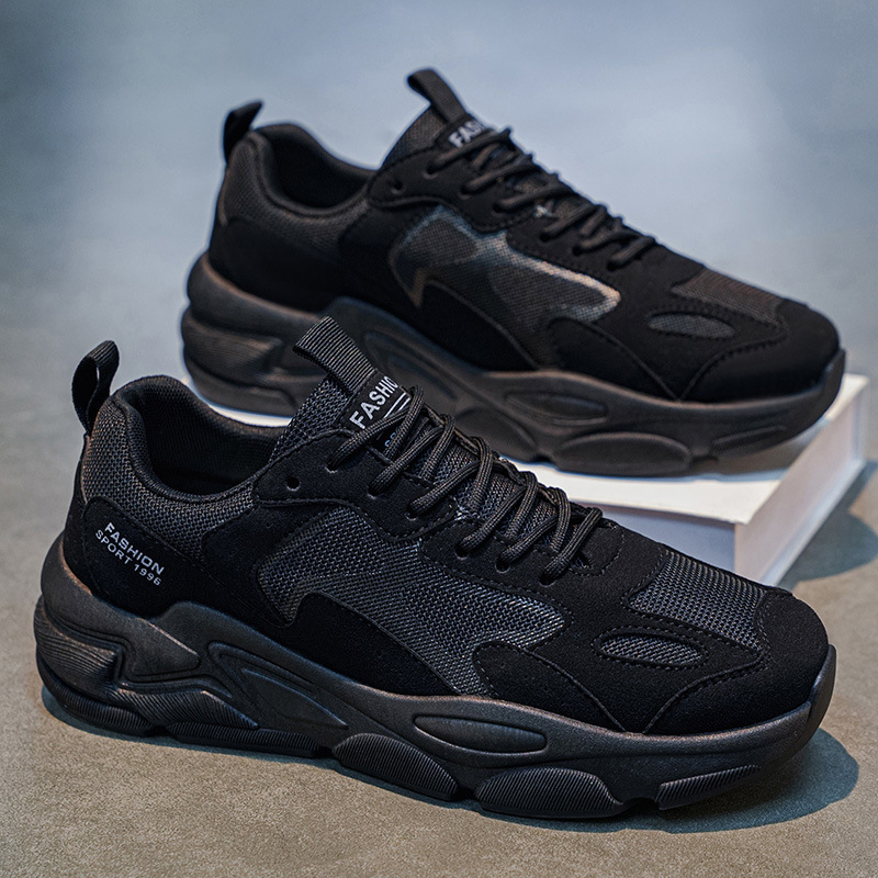 Men's Shoes, Summer Breathable Trendy Shoes, Casual Men's Dad Shoes, New Shoes, Thick-Soled Mesh Student Sports Shoes