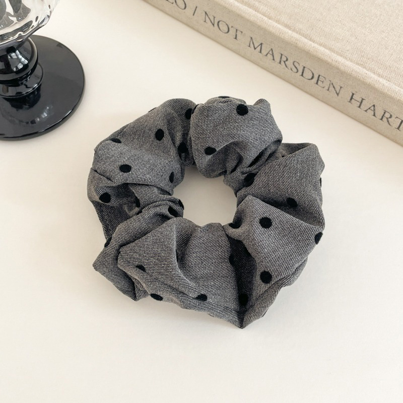 Satilla de seda más algodón relleno de terciopelo intestino grueso lazo para el cabello almohada para dormir