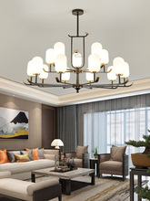 新中式吊灯全铜客厅灯2020新款现代简约大气餐厅灯禅意中国风灯具