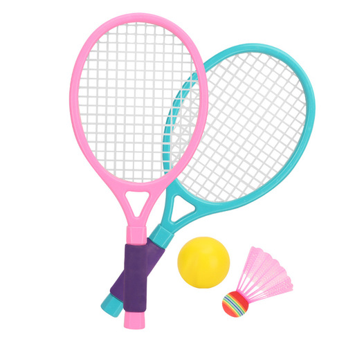 Children's badminton racket tennis racket double set outdoor and indoor parent-child interactive sports toys wholesale