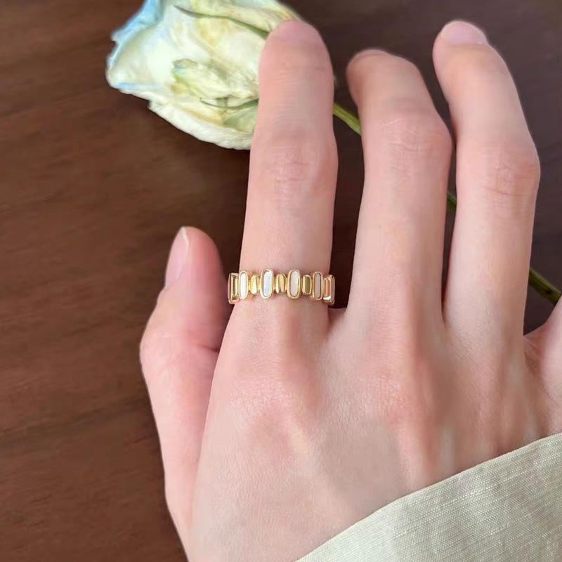 S925纯银素圈戒指女简约小众轻奢高级感ins风不掉色开口指环批发|undefined