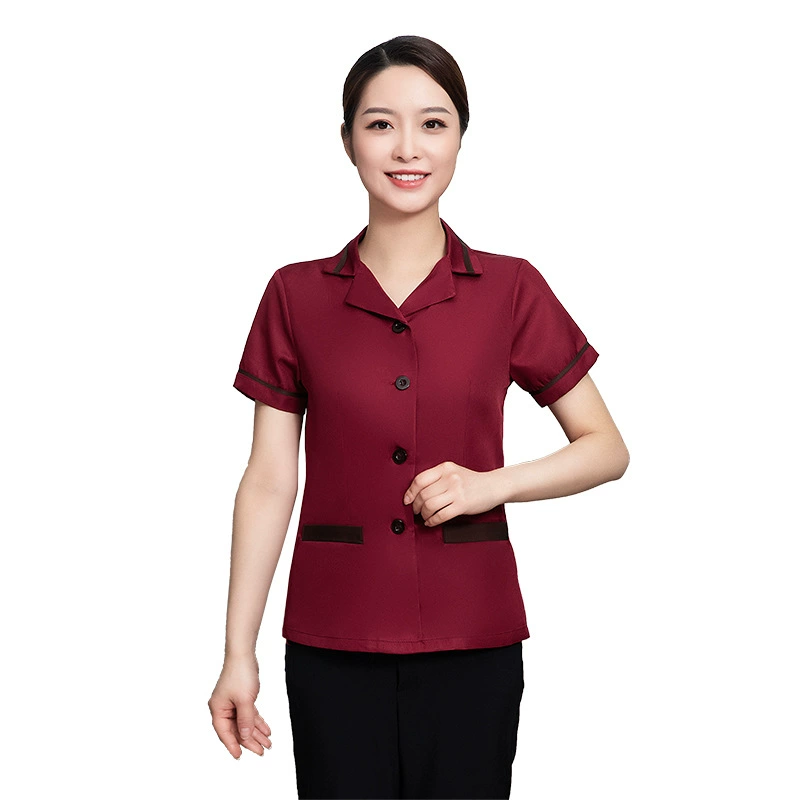 Room summer clothing for work, plus size, with short sleeve