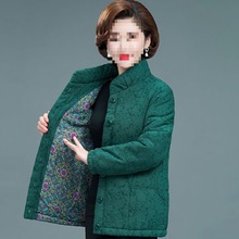 中老年女妈妈冬装加厚款棉服老人太太棉棉袄奶奶冬季棉衣短外套