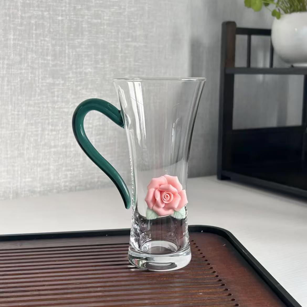 레이크 그린 끈끈한 꽃컵 200ml