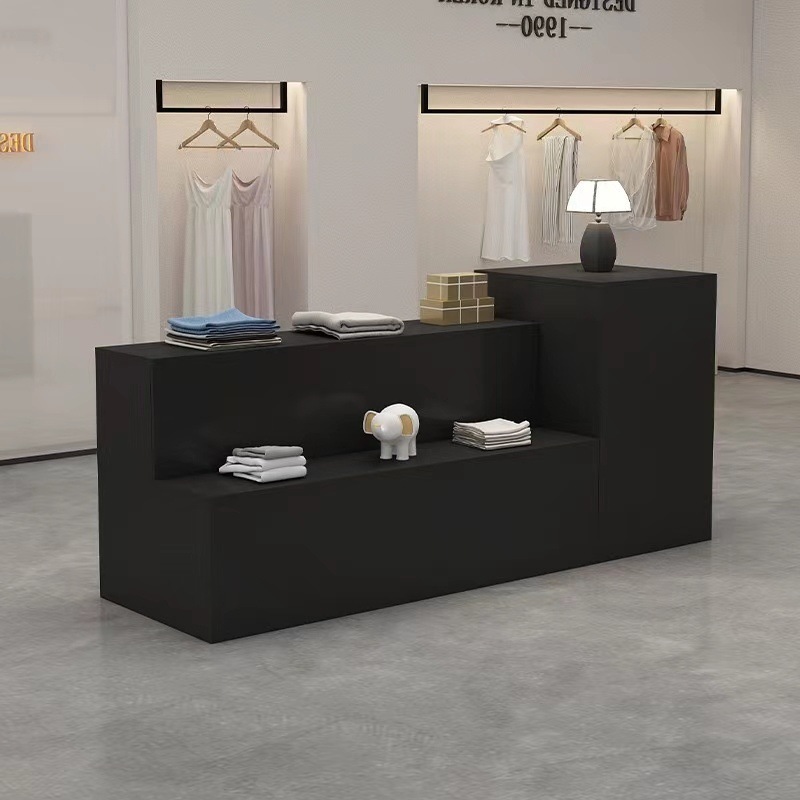 服装店中岛长条展示桌陈列柜女装店流水台展示柜新款中岛台展示台