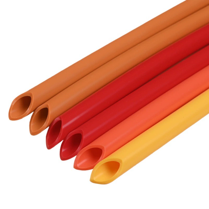 Силиконовая трубка для бутылки с водой, износостойкая, цветная, термостойкая, мягкая силиконовая трубка, со скошенным краем, в форме сердца, из пищевого силикона.