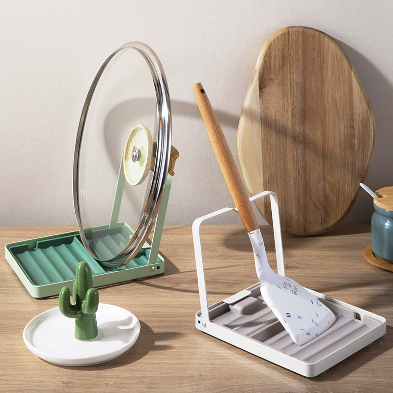 Autonomous design wall -mounted spatula pot covering shelf cross -border kitchen table placed sitting storage shelf