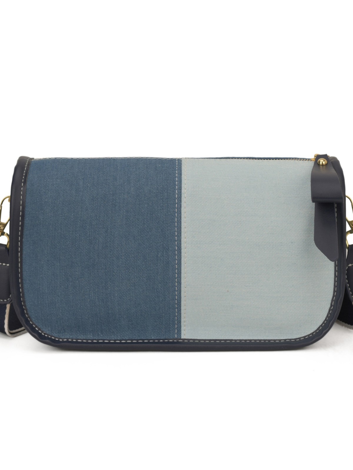 Casual retro denim bolso de hombro de color para mujeres nuevas moda transfronterizas de gran capacidad versátil mochila de viaje