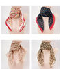 Spring and summer Thin section new pattern Chiffon Silk scarf Wave printing Kerchief Scarf Square scarf 65CM