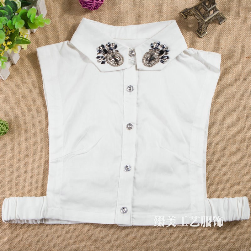 衬衣装饰假衣领 冬季棉质加厚衣领衬衣假领 装饰辅料假领子女