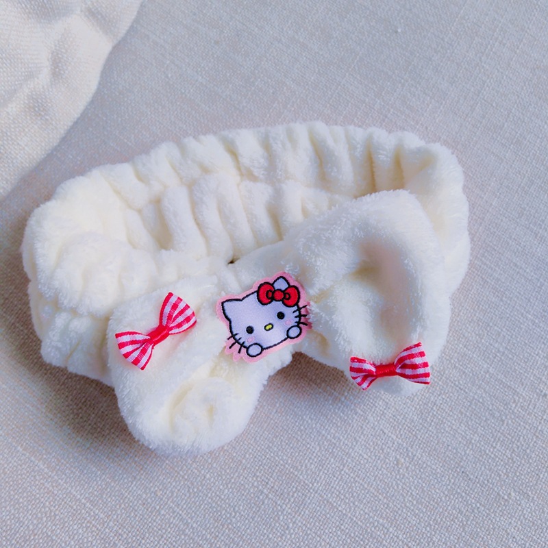 Inswind nuevo bordado dibujos animados lavado facial correa de pelo Sanliou Yugui perros niñas aplicar máscara de pelo correa de pelo