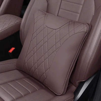 Pillow Seat Set Interior: Waist support - bmw-air-conditioned-pillow-quilt-mocha-brown-1-piece