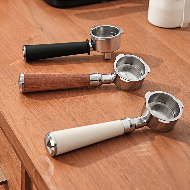 Cross-Border Wholesale Italian Handle 51 Espresso Machine Accessories Bottomless Horn Handle Espresso Factory