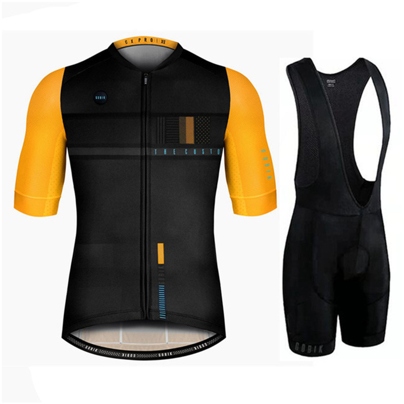 Cross Border AliExpress Wish Short Sleeve Strap Shorts Cycling Suit Gobik Bicycle Silicone Cushion