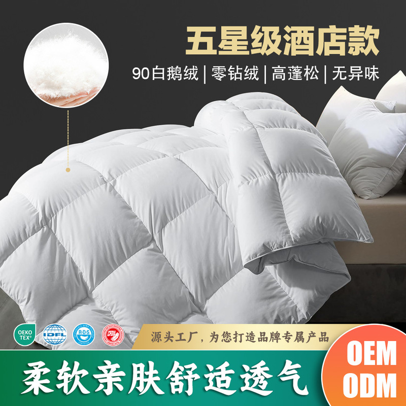 Down Duvet, Goose Down, Duck down Quilt, Thickened, Same Style as Five-Star Hotels, Special for Spring, Autumn, and Winter
