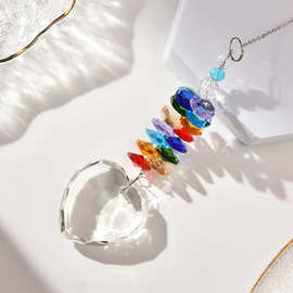 Crystal suncatchers 跨境货源彩虹爱心水晶球三件套水晶太阳捕手