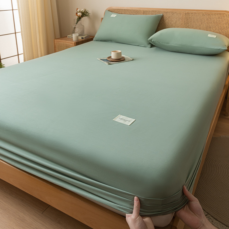 Sombrilla de cama de algodón Cubierta protectora de colchón de algodón de una sola pieza Cubierta de cama gruesa Juego de cama de dormitorio 2024 Nuevo estilo Four Seasons Universal