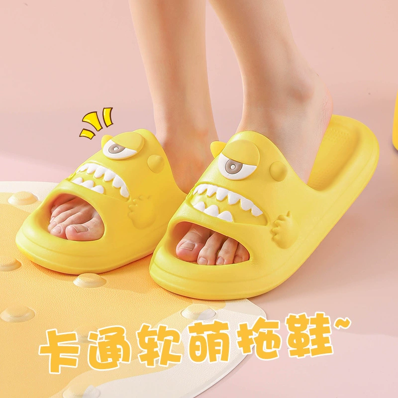 Мультфильм eva холодные тапочки женский лето 2025 комнатная ванная комната купание нескользящие дышащие холодные таранки для мужчин оптом