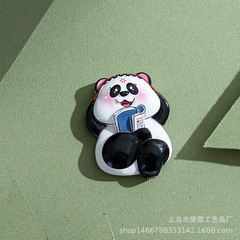 Creative Panda Cute 3D Magnetic Fridge Magnet with Resin Relief Decoration for Piano, Go, Calligraphy and Painting, National Trend Gift Wholesale