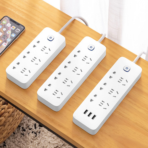 Intelligent power strip USB socket power multi-function household switch wiring board strip plug converter drag line board