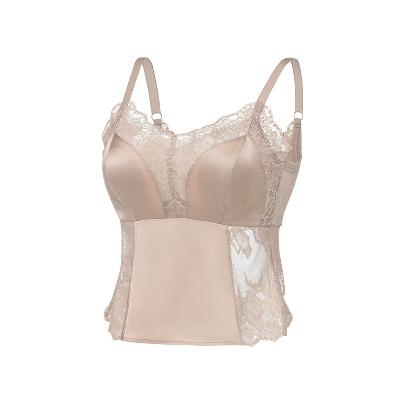 Love фруктов сатиновая шелковая кроличья чашечка Sling Mulberry Silk Sexy Lace Small Gathering Combination Cup Beautiful Back