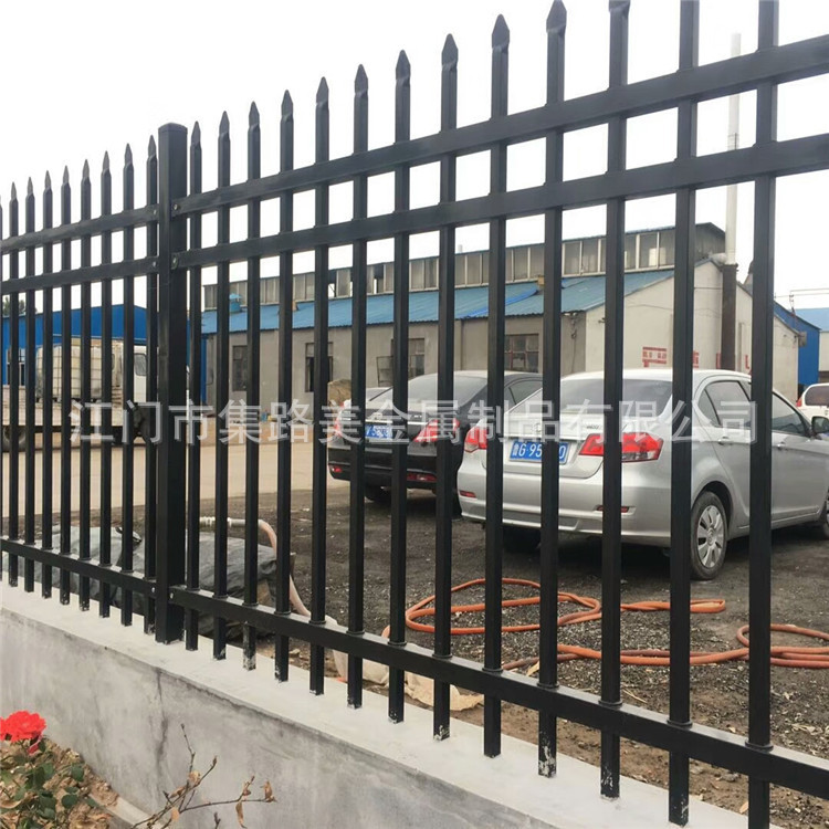 锌钢护栏户外隔离防护栏铁艺方通栅栏栏杆别墅小区庭院道路护栏