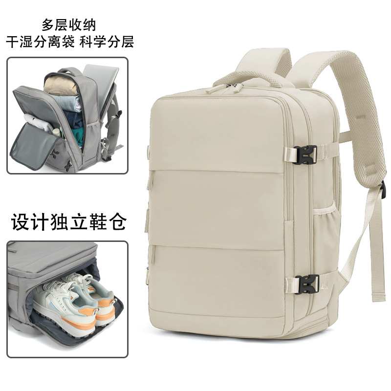 Mochila de viaje de gran capacidad para mujer, mochila para hombre, bolso de viaje ligero para viajes de corta distancia 2023, nuevo viaje de negocios ligero