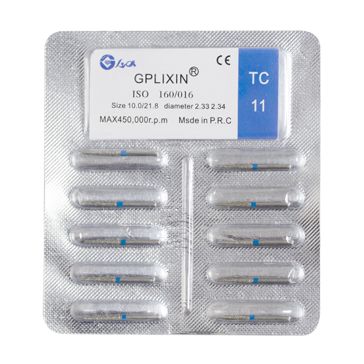 Aguja dental de alta velocidad del coche consumibles dentales carborundum aguja del coche taladro dental de alta velocidad del teléfono móvil aguja oral del coche al por mayor