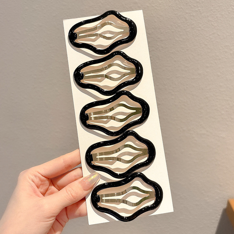 Nuevo clip de BB dopamina de color estrella de pentaco pequeño clip de cabello para niños tocado para niños lindos bordes laterales clip de cabello