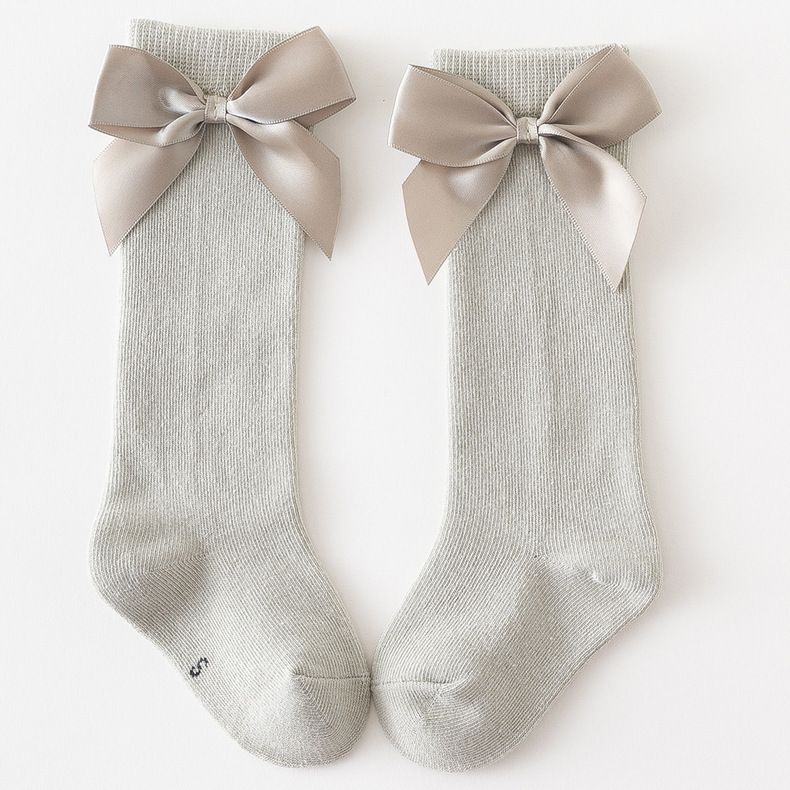 Women's Fashion Bow Knot Cotton Bowknot Crew Socks 2 Pieces display picture 9