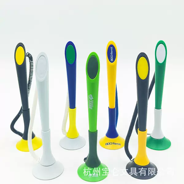 Solid color desktop ballpoint pen source manufacturers wholesale desktop gel pen advertising desk pen logo free sample