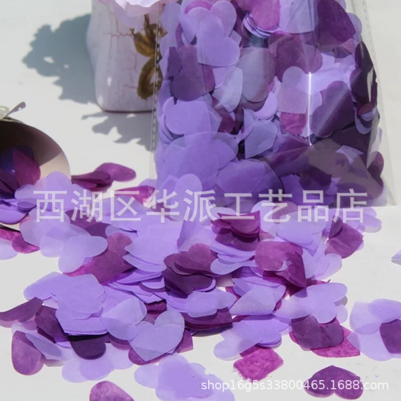 10g colorido 2.5cm confeti de amor fiesta de bodas de San Valentín sosteniendo pétalos globos transparentes relleno de bola de olas