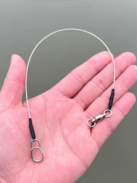 Yihu Luya Soft Steel Wire Lead Line with Pin Boat Sea Fishing Anti-bite Wear-resistant Sub-line Trolling Mackerel Sea Wolf Stone Spot