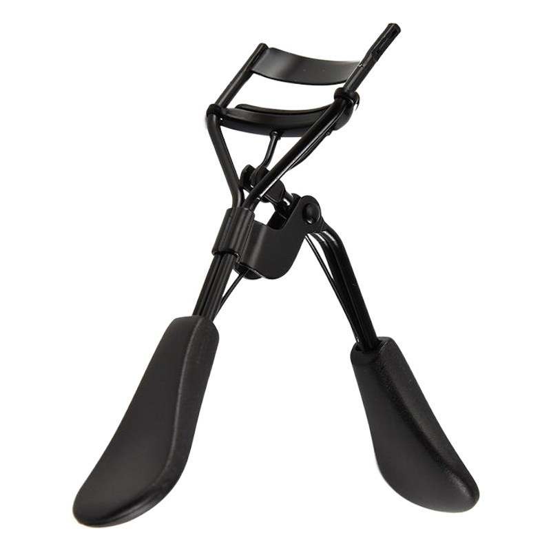 Herramientas de belleza rizador de pestañas al por mayor Gran Angular chapado rizador de pestañas antideslizante negro curling rizador de pestañas parcial