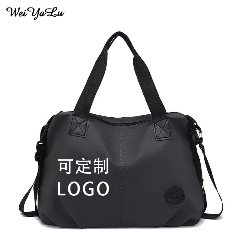 Large Capacity Short Distance Travel Bag New Solid Color Simple Casual Sports Fitness Bag Men's and Women's Portable Crossbody Boanting Bag