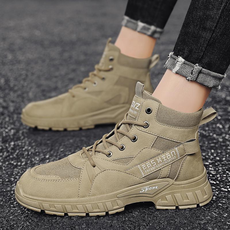 Martin botas para hombres, 2024 otoño y invierno nuevas botas para hombres, moda coreana, retro, moda, zapatos casuales para hombres.