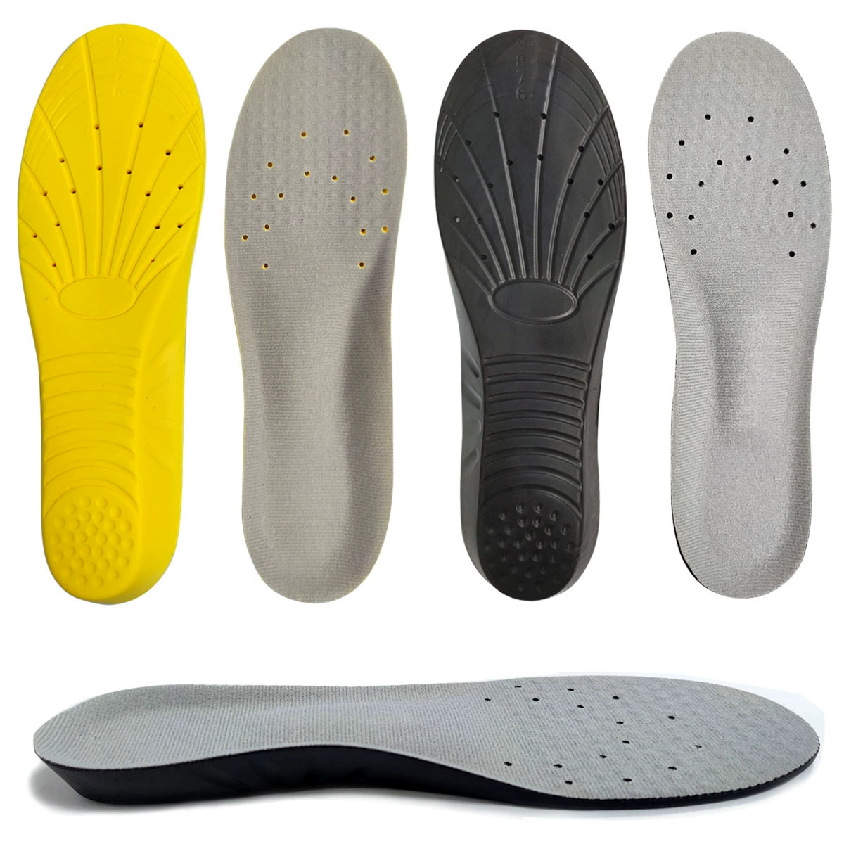 Спортивная стелька из полиуретана, амортизирующая дышащая впитывающая пот утолщенная баскетбольная футбольная стелька, функциональная обувь для внешней торговли, низкая и высокая эластичность