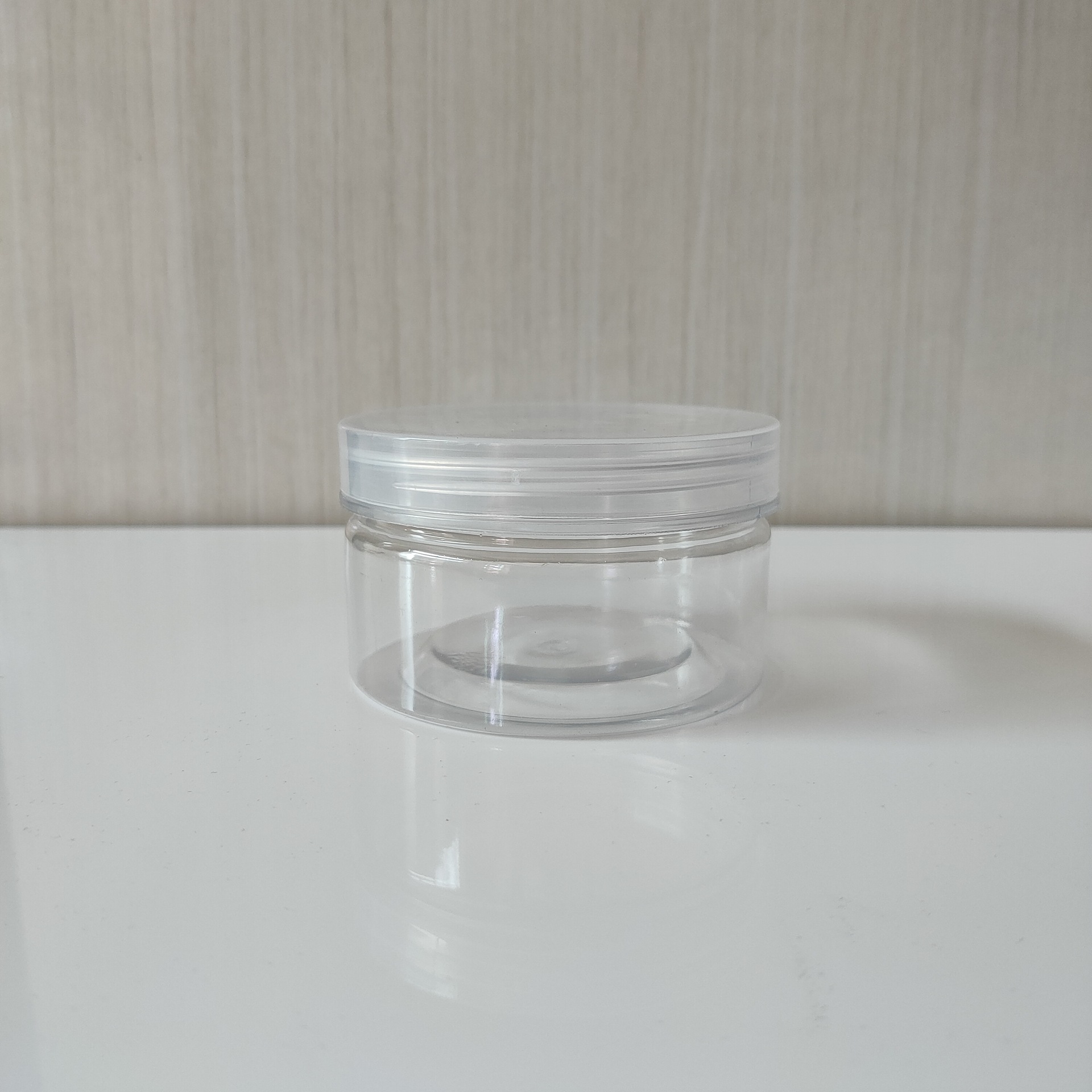 8.5*50mm Transparent Sealed Plastic Jar Flower Tea Packaging Jar Pet Transparent Wide Mouth Bottle