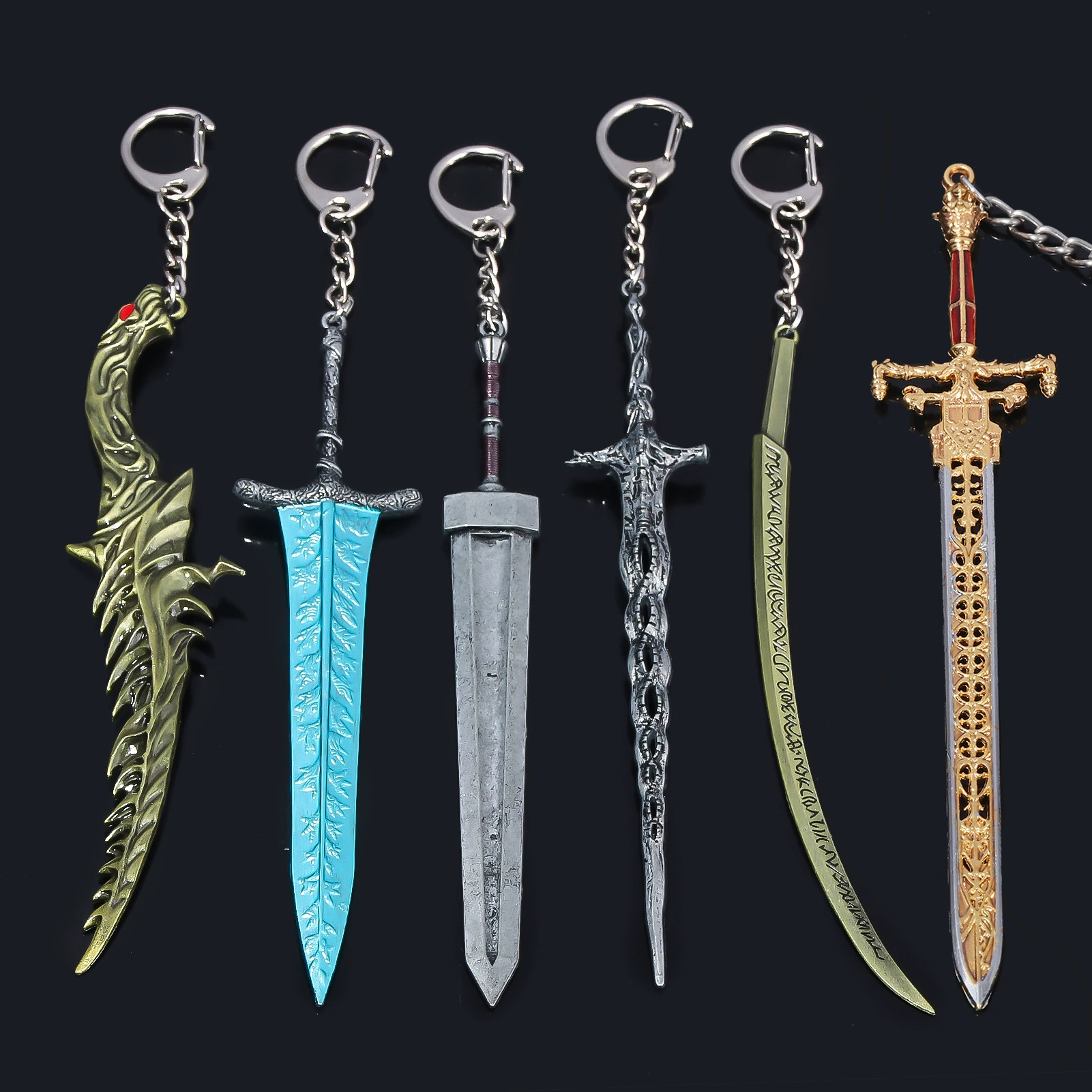 Склоненный керамический браслет Элиден Фа Ринг Да Масчен Giant Sword Maliannia Hand Sword Dark Moon Dajian Metal Weapon Model Model Pendant
