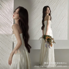 影楼新光影少女高级氛围感婚纱女神杂志风肖像写真情绪艺术照服装
