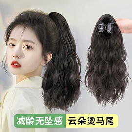 真发假发;假发片;假发马尾