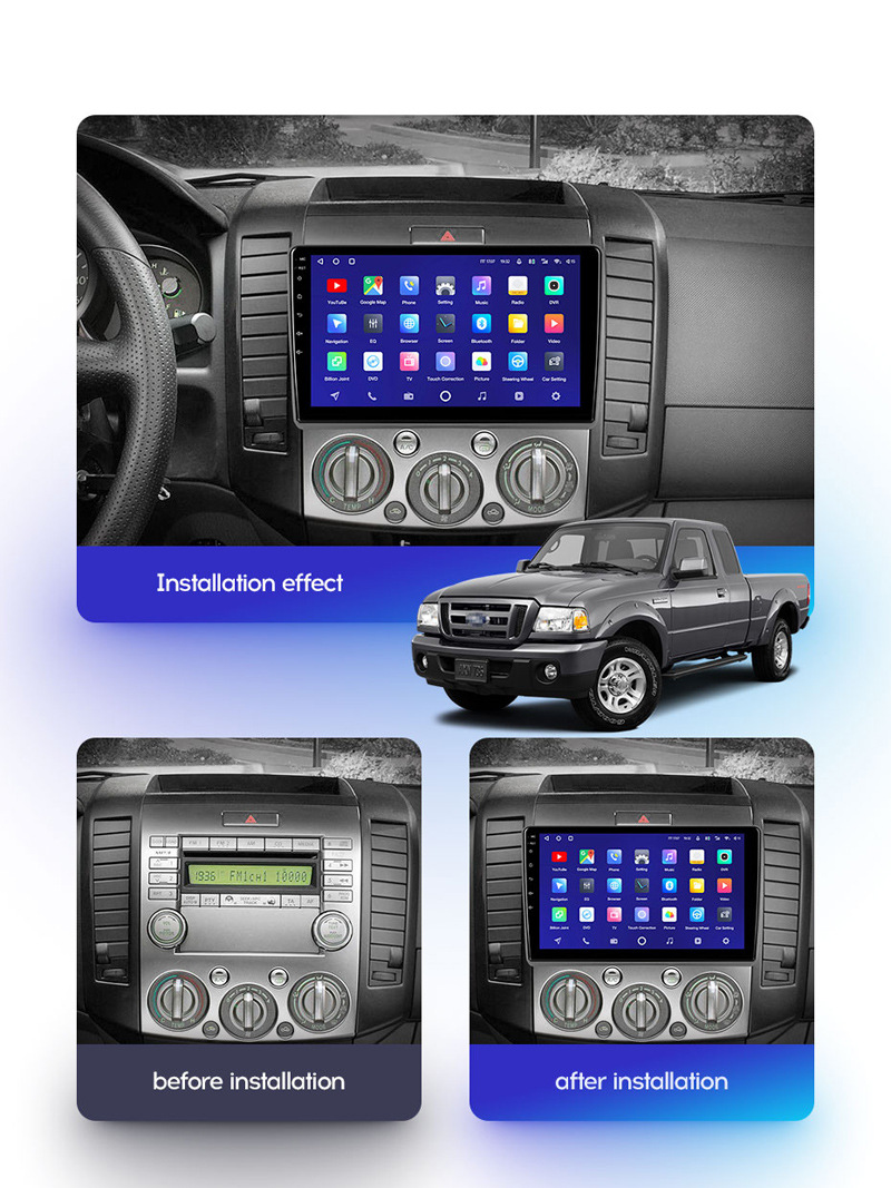 Suitable for Mazda 06-10 Bt50 Android Large-Screen Navigation Gps Central Control Screen All-In-One Machine Dedicated for Dvd