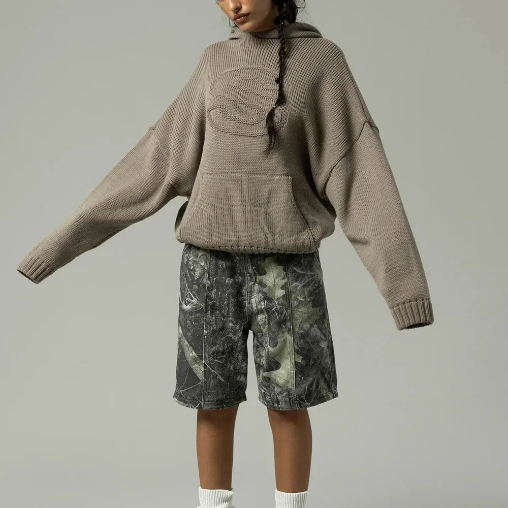 Women's Clothing Retro Trendy Knitted Sweater, Unisex, Versatile, Loose Fit, Popular Pullovers_ecoleips.com