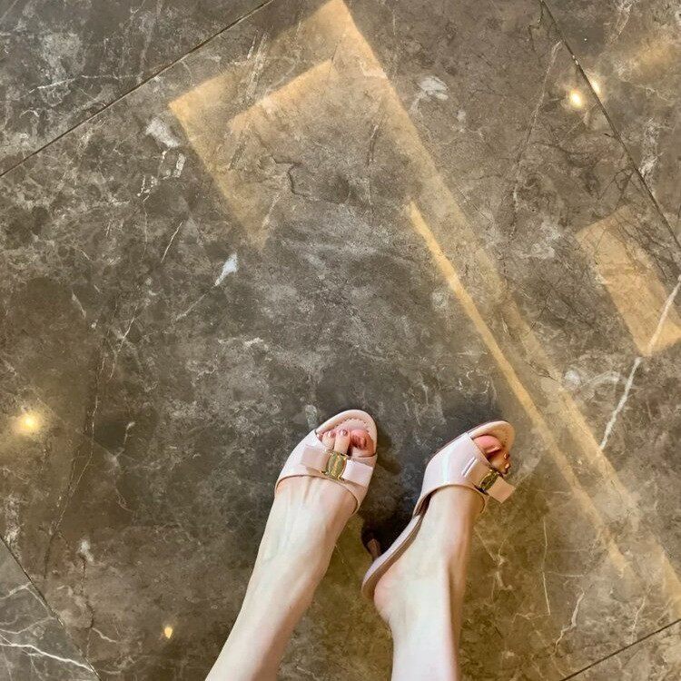 2026 Summer Hot-Selling Trendy Slippers for Outdoor Wear, Gentle Style, Nude Color, Bowknot, Ladylike, Round-Toe, Open-Toe, High-Heeled Sandals 2026 Summer Hot-Selling Trendy Slippers for Outdoor Wear, Gentle Style, Nude Color, Bowknot, Ladylike, Round-Toe, Open-Toe, High-Heeled Sandals