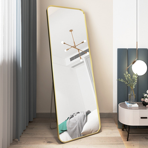 Full-length mirror, dressing mirror, home wall hanging, girls' bedroom makeup, wall hanging, dormitory, 3D try-on, ins style 